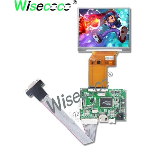 Wisecoco brandl new IPS 3.5 inch 640x480 screen 800 nits high brightness display with controller board JT035IPS02-V0