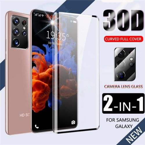 30D Tempered Glass For Samsung Galaxy S21 Ultra Note 20 Plus Screen Protector S20 S10 S9 S8 S10E S 10 E 21 20 FE Protective Film