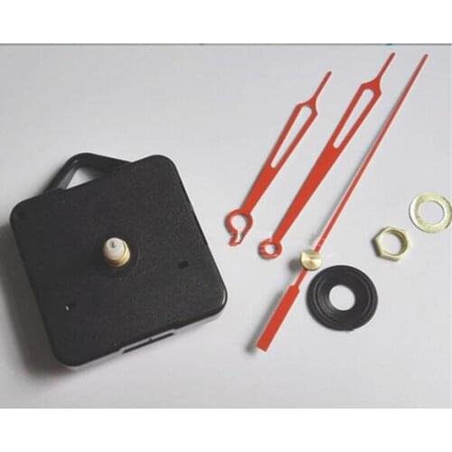 DHL 100 sets hollow out Quartz Wall Clock Movement Mechanism DIY Repair Replacing Making a Clock Parts Kit with red Hands