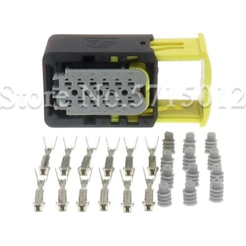 12 Hole 2-1703639-1 Auto Urea Pump Plug Electrical Waterproof Connector For Bosch Wiring Harness Socket