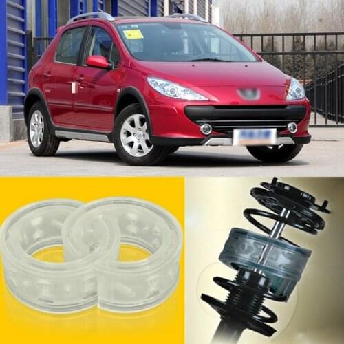 2pcs Power Front /Rear Shock Suspension Cushion Buffer Spring Bumper For Peugeot 307