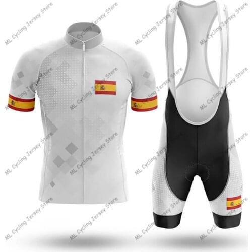 2020 New Spain Cycling Jersey Pro Team Cycling Clothing Summer Short sleeve MTB Cycling Shirts Men Bike Jersey Ropa de Ciclismo