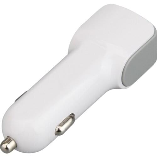 500pcs/lot Car-styling 2.4A 1A U Shape Long Dual 2 Port USB Car Charger Adapter for Smart Mobile Cell Phone Wholesale Good Qty