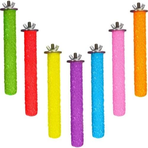 7 Pcs Grip Bird Cages Perch for Conures Parakeets Lovebirds Cockatiels, Good for Keep Nails and Beaks in Top Condition