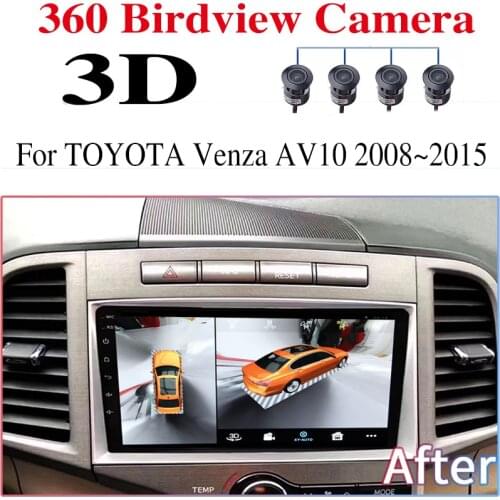 For TOYOTA Venza AV10 2008~2015 Car Multimedia GPS Radio Navigation NAVI Player Integrated CarPlay 360 BirdView 3D