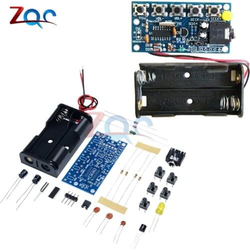 Wireless Stereo FM Radio Receiver Module PCB FM DIY Electronic Kits 76MHz-108MHz DC 1.8V-3.6V