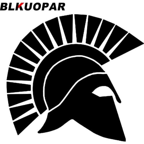 BLKUOPAR for Spartan Helmet Car Stickers Fashionable Scratch-Proof Decals Sunscreen Windows Refrigerator Decor Car Goods