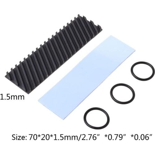 Pure Copper Graphene Heatsink M.2 NGFF 2280 PCI-E NVME SSD Thermal Pad Cooler