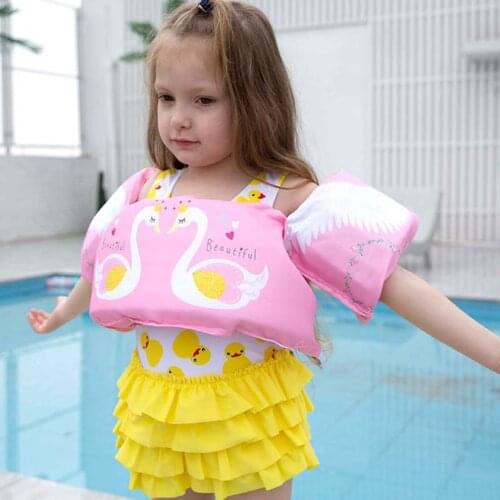 2-6 kids Swimming Ring puddle jumper Foam Cartoon Baby Arm Ring buoyancy vest garment of floating kids safety life vest