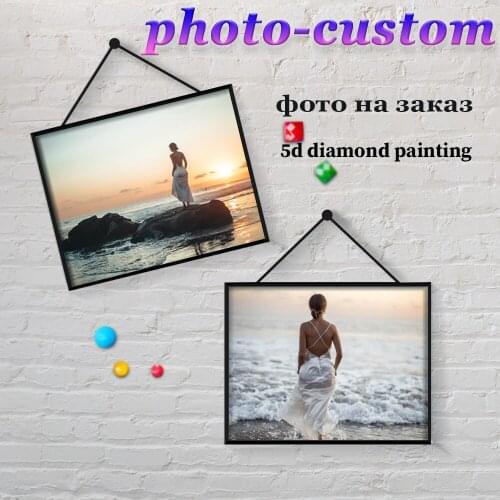 Photo Custom DIY 5D Diamond Painting Full Round/Square Drill Resin Diamond Embroidery Pictures Cross Stitch Manual Private Gift