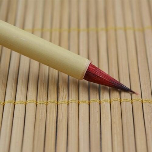 Chinese Calligraphy Brushes Chinese Weasel Hair Writing Brush for Small Regular Script Landscape Ink Painting Tinta China