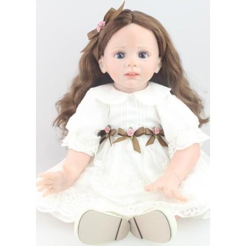 60cm Reborn Baby Silicone Vinyl Dolls Sleeping Baby Toy Kids Birthday Gift Wedding Presents Baby Shower Dolls Princess Doll