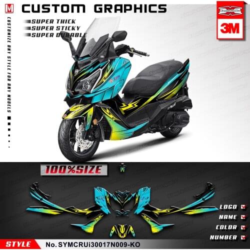 KUNGFU GRAPHICS Motorcycle Vinyl Stickers Décor for SYM Cruisym 300 2017 2018 2019 2020