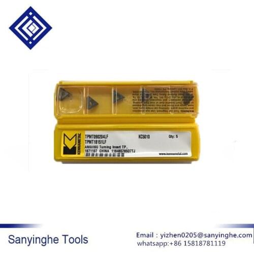 TPMT 090204LF KC5010 Kennametal CNC Blade cnc carbide turning tool cnc cutting tool For titanium alloy (5 pcs/lots)
