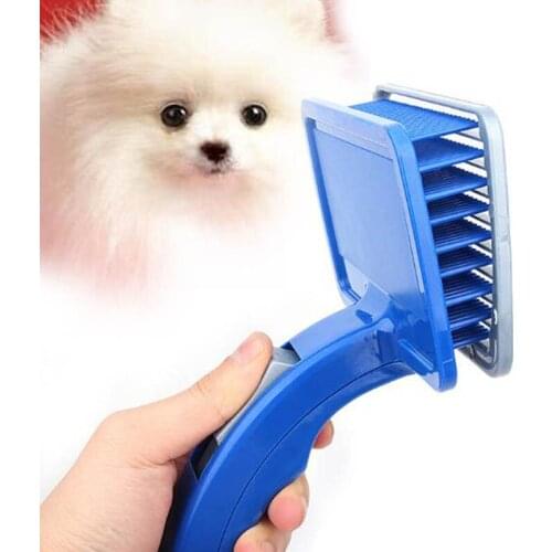 Pet Dog Cat Combs Hair Remover & Massage Dog Cat Brush Grooming Tools Detachable Clipper Attachment Pet Trimmer Combs Supply