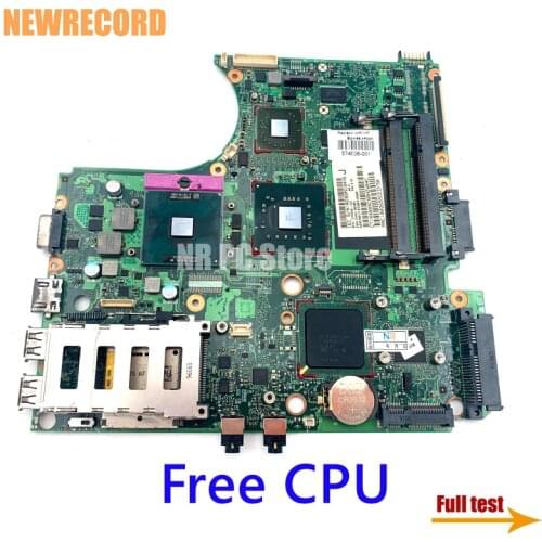 NEWRECORD 574508-001 6050A2252701-MB-A03 For HP 4410s 4411S 4510S 4710S laptop motherboard PM45 DDR2 512MB GPU Free CPU