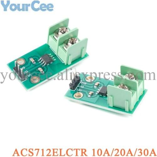 ACS712 5A 20A 30A Range Hall Current Sensor Module 5V ACS712 ACS712ELCTR Module For Arduino Integrated Circuit