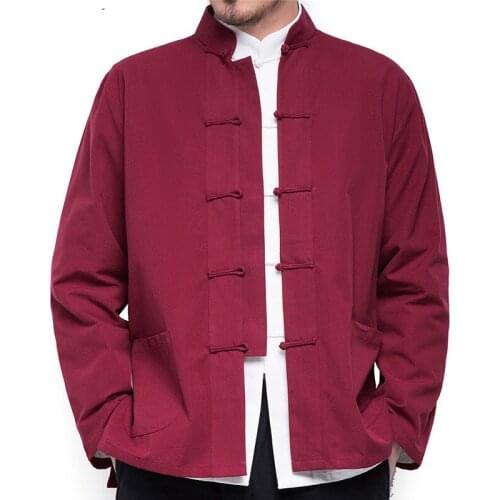 Mens Chinese Style Cotton Linen Jackets Solid Colour Turn-down Collar Oversized Outwear Kimono Cargian Men Casual Jacket Coat