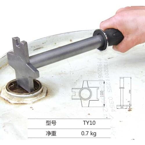 55 Gallon Oil Drum Lid Opener 200L Plastic Oil Drum Lid Manual Universal Oil Tank Opener Opening Wrench Barrel Opening Tool