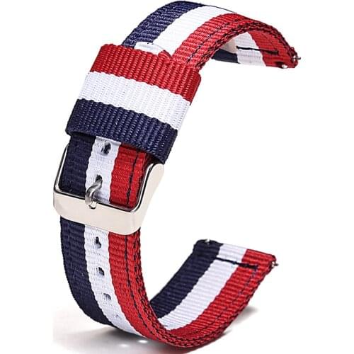 22mm Nylon Strap for Samsung Galaxy Watch 42mm 46mm Active Galaxy Gear S3 Sport Loop for Huawei Watch 2 gt