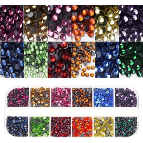 Mix Size Hot Fix Rhinestones/glass Crystal AB Flatback Rhinestone for Wedding Dress /Rhinestone Crystal Sparkling DIY Decoration
