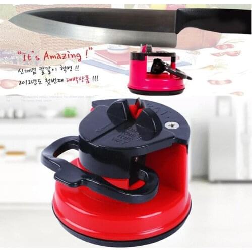 Household kitchen knife sharpener with suction cup sharpener tool sharpener whetstone suction cup positioning knife sharpener