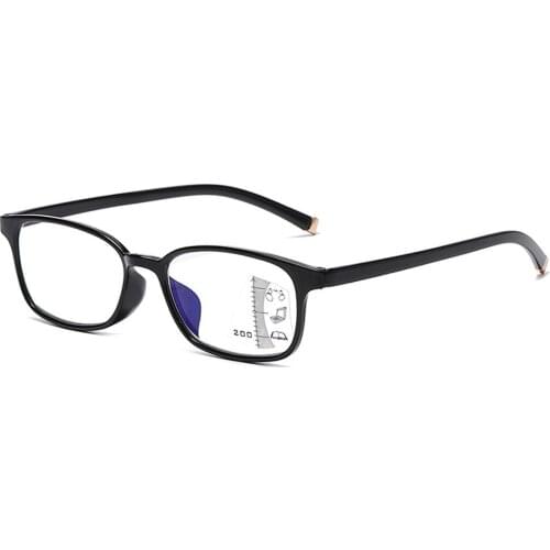 Ultralight Progressive Multifocus Reading Glasses Women Men Full-rim Rectangle Anti Blu Anti Fatigue +1 +1.5 +2 +2.5 +3 +3.5 +4