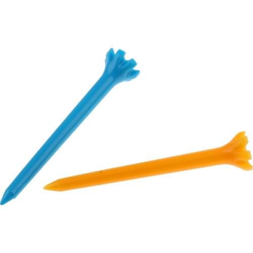 Pack of 50 Pieces Durable Plastic Golf Tee Tees Colorful at Bargain Price