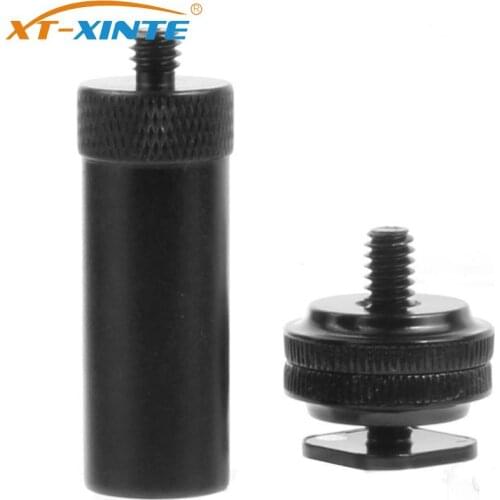 BGNing 1/4 Inch Screw Metal Bracket Tripod Mount Monopod Extension Rod with Cold Shoe Adapter for DSLR SLR Cameras Accessories