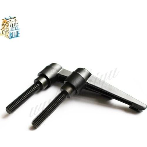 1Pcs M8 20-40mm Clamping Lever Machinery Adjustable Handle Locking External Male Thread Knob Hex Screws HW074