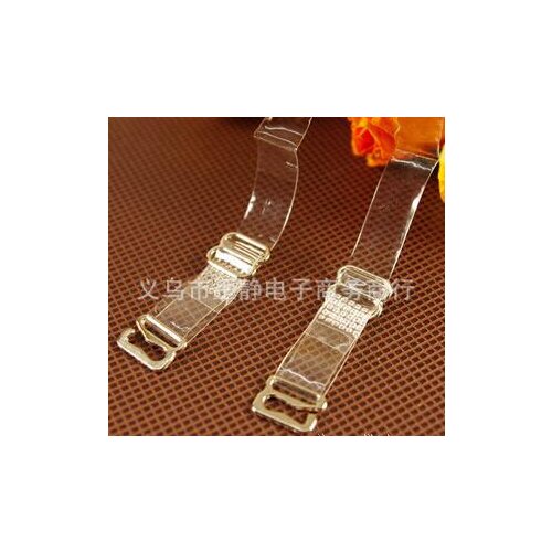New sexy fashion style invisible bowknot Bra Shoulder Strap cross belt transparent lovely plastic buckle 10pcs/lot random color