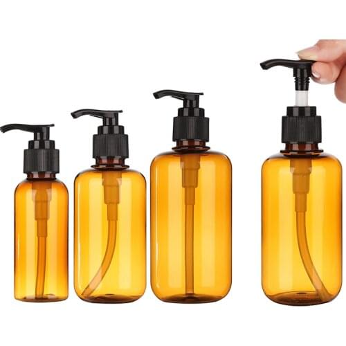 100/200/300ML Clear Plastic Bottle Soap Dispenser Liquid Soap Whipped Points Shampoo Lotion Shower Gel Lotion Empty Bottles