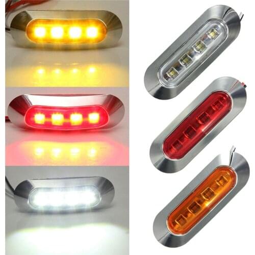 12v 24v Led Side Marker Lights for Trailer Trucks Caravan Side Clearance Marker Light Lamp Led Lorry Amber Red White 10-30V Lamp