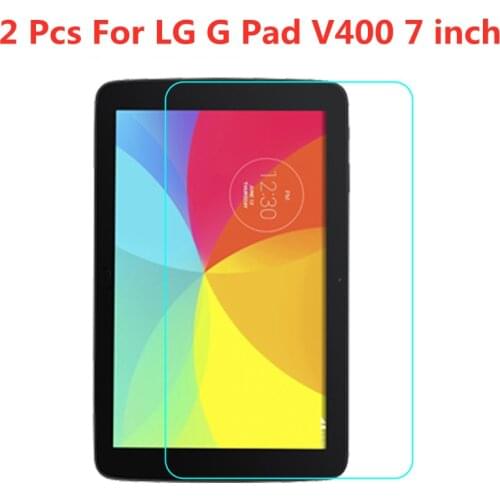 2 Pcs 9H Tablet Tempered Glass Film For LG G Pad V400 7.0 inch Screen Protector film