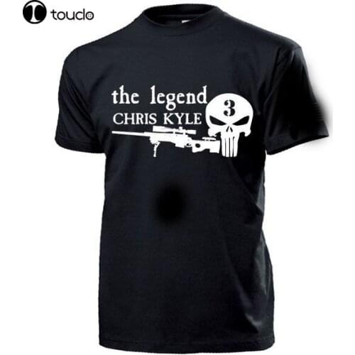 2019 Summer Brand Clothing The Legend Chris KYLE American Sniper Bester Scharfschutze Navy - T Shirt Novelty T Shirt
