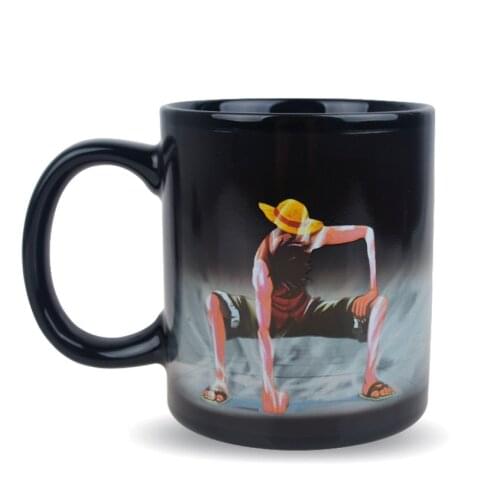 300-400ml heat sensitive mug cartoon fun cups animated mugs color changing mugs coffee cup hot water cup