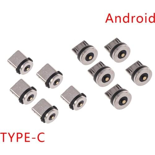 5pcs Mobile Phone Charger Magnetic Data Cable Head Charging Cable Adapter TypeC/Android/Ipone