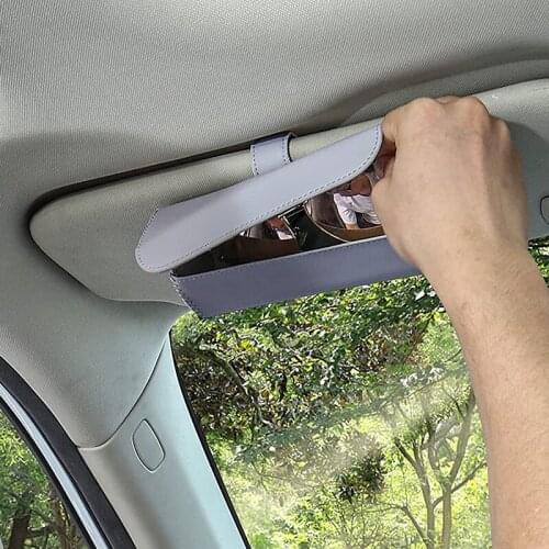 Glasses Holder Car Sun Visor Glasses Case Organizer Glasses Storage Box Holder Visor Sunshade Car Holder For Glasses