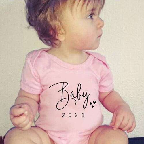 Baby Coming Soon 2021 Onesies Rompers Pregnancy Announcement Baby Bodysuit Pregnancy Reveal Bodysuits Baby Boys Girls Clothes