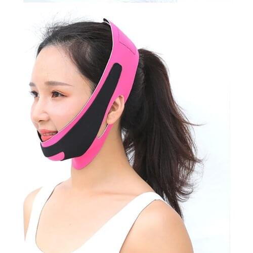 Elastic Face Slimming Bandage V Line Face Shaper Women Chin Cheek Lift Up Belt Facial Massage Strap Face Skin Care Beauty Tools