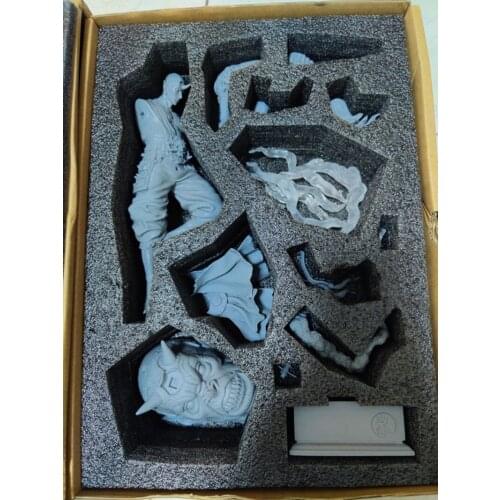 GK Resin White Mold Handmade Golden And Silver Horn Unpainted Kits In Stock Now Size:41CM