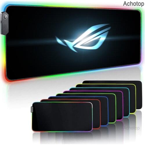 ASUS Gaming Mouse Pad ROG RGB Mousepad Large Keyboard Cover Non-Slip Rubber Base Computer XXL Carpet Desk Mat PC Gamer MousePad