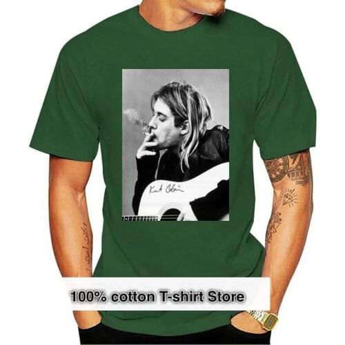 Kurt Donald Cobain Women T-shirt Guitar Kurdt Kobain Grunge Rock 27th Club W107