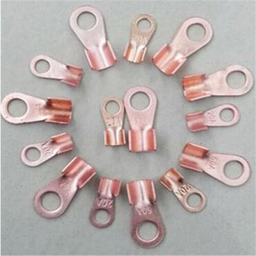 For Electric vehicle battery line copper head motorcycle connecting line copper strip terminal ear car pure copper terminal
