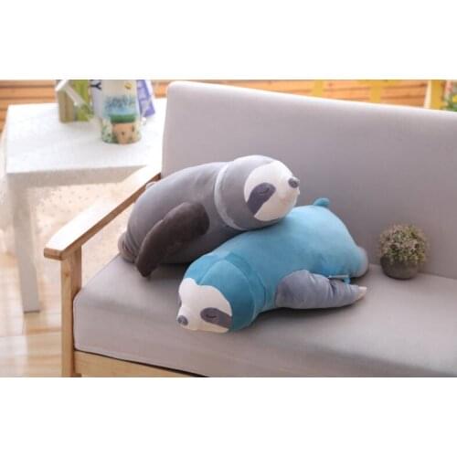 35cm/65cm Stuffed cartoon Sloth Simulation Sloths Soft plush Toy doll Lovely sloth sleep pillow for Kids Birthday Gift