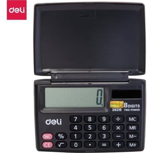 DELI Mini Calculator portable office personal use Pocket calculators handed 8 digit electornic school office accesories 39218