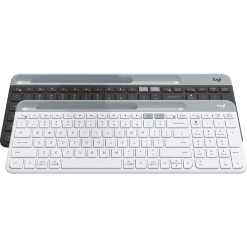 Logitech Original K580 2.4G Wireless Office Keyboard Ultra-thin Unifying Dual Mode Multi-Device for Computer Tablet