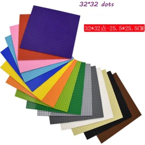 3 Dimension Classic Base Plates ABS Plastic Bricks Baseplates City assembly Building Blocks Construction DIY Toys for children