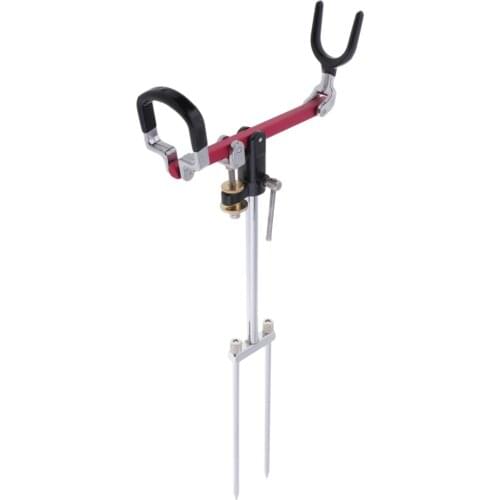 Pack of 1 Foldable Ground Insert Fishing Rod Stand, Bracket, Universal Pole Rest Support