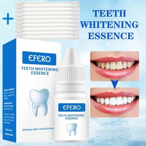 EFERO Teeth Whitening Essence Powder Clean Oral Hygiene Whiten Teeth Remove Plaque Stains Fresh Breath Oral Hygiene Dental Tools